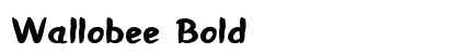 Wallobee Bold preview