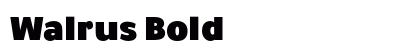 Walrus Bold preview