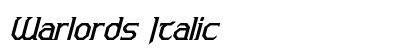 Warlords Italic Font