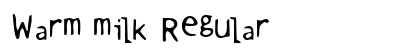 Warm milk Regular Font