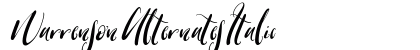 Warrenson Alternates Italic preview