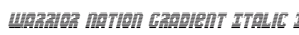Warrior Nation Gradient Italic Italic preview