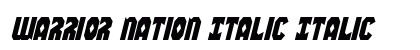 Warrior Nation Italic Italic preview