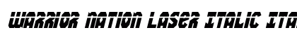 Warrior Nation Laser Italic Italic preview