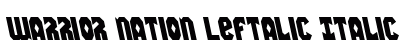Warrior Nation Leftalic Italic preview