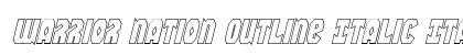 Warrior Nation Outline Italic Italic preview