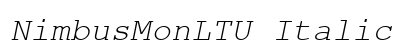 NimbusMonLTU Italic Preview