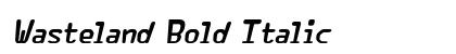 Wasteland Bold Italic Preview