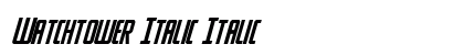 Watchtower Italic Italic preview