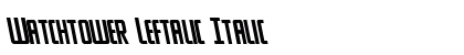 Watchtower Leftalic Italic preview