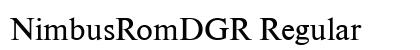 NimbusRomDGR Regular Preview