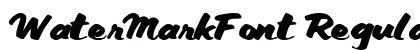 WaterMarkFont Regular preview