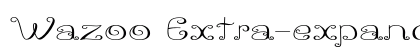 Wazoo Extra-expanded Regular Preview