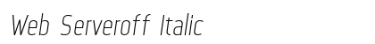Web Serveroff Italic Preview