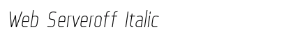 Web Serveroff Italic preview