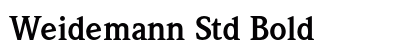 Weidemann Std Bold preview