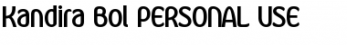 Kandira PERSONAL Bold Font
