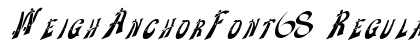 WeighAnchorFont68 Regular Preview