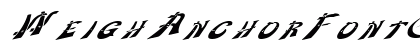 WeighAnchorFont68 Regular Preview