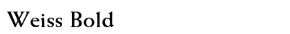 Weiss Bold preview