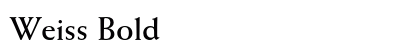 Weiss Bold preview