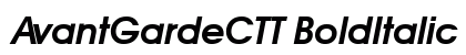 AvantGardeCTT BoldItalic Preview