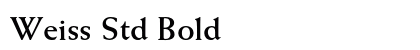 Weiss Std Bold preview