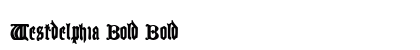 Westdelphia Bold Bold preview