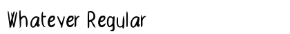 Whatever Regular preview