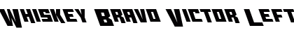 Whiskey Bravo Victor Leftalic Italic preview