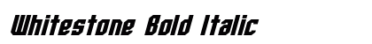 Whitestone Bold Italic Preview