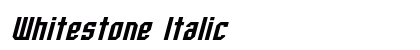 Whitestone Italic preview