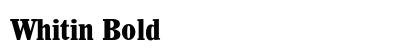Whitin Bold preview