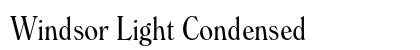 Windsor Light Condensed Preview