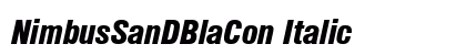 NimbusSanDBlaCon Italic preview