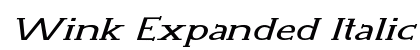 Wink Expanded Italic Preview