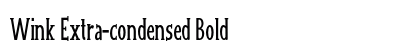 Wink Extra-condensed Bold Preview