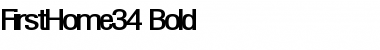 FirstHome34 Bold Font