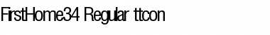 FirstHome34 Regular Font
