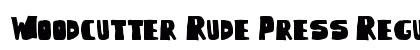 Woodcutter Rude Press Regular preview