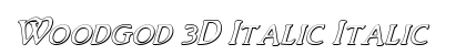 Woodgod 3D Italic Italic preview
