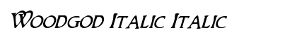 Woodgod Italic Italic preview
