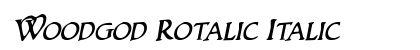 Woodgod Rotalic Italic preview