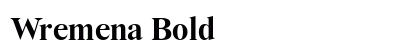 Wremena Bold preview