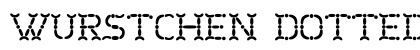 Wurstchen Dotted Font