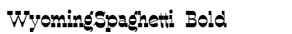 WyomingSpaghetti Bold Font