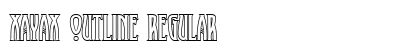 XAyax Outline Regular Font