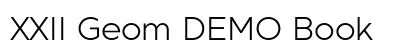XXII Geom DEMO Book Preview