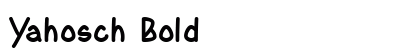 Yahosch Bold preview