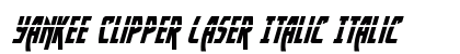 Yankee Clipper Laser Italic Italic preview